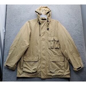 Spiewak Golden Fleece Parka Jacket Mens XL Brown‎ Thermal Lined Utility Pockets